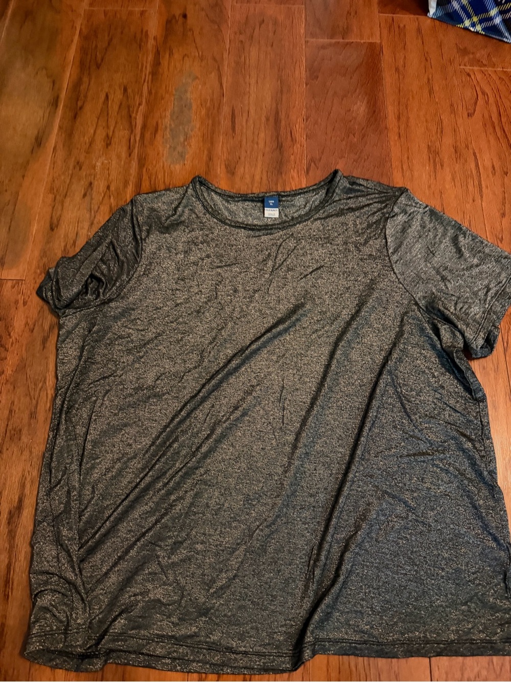Old Navy Heather Dark Gray Short Sleeve Crew Tee